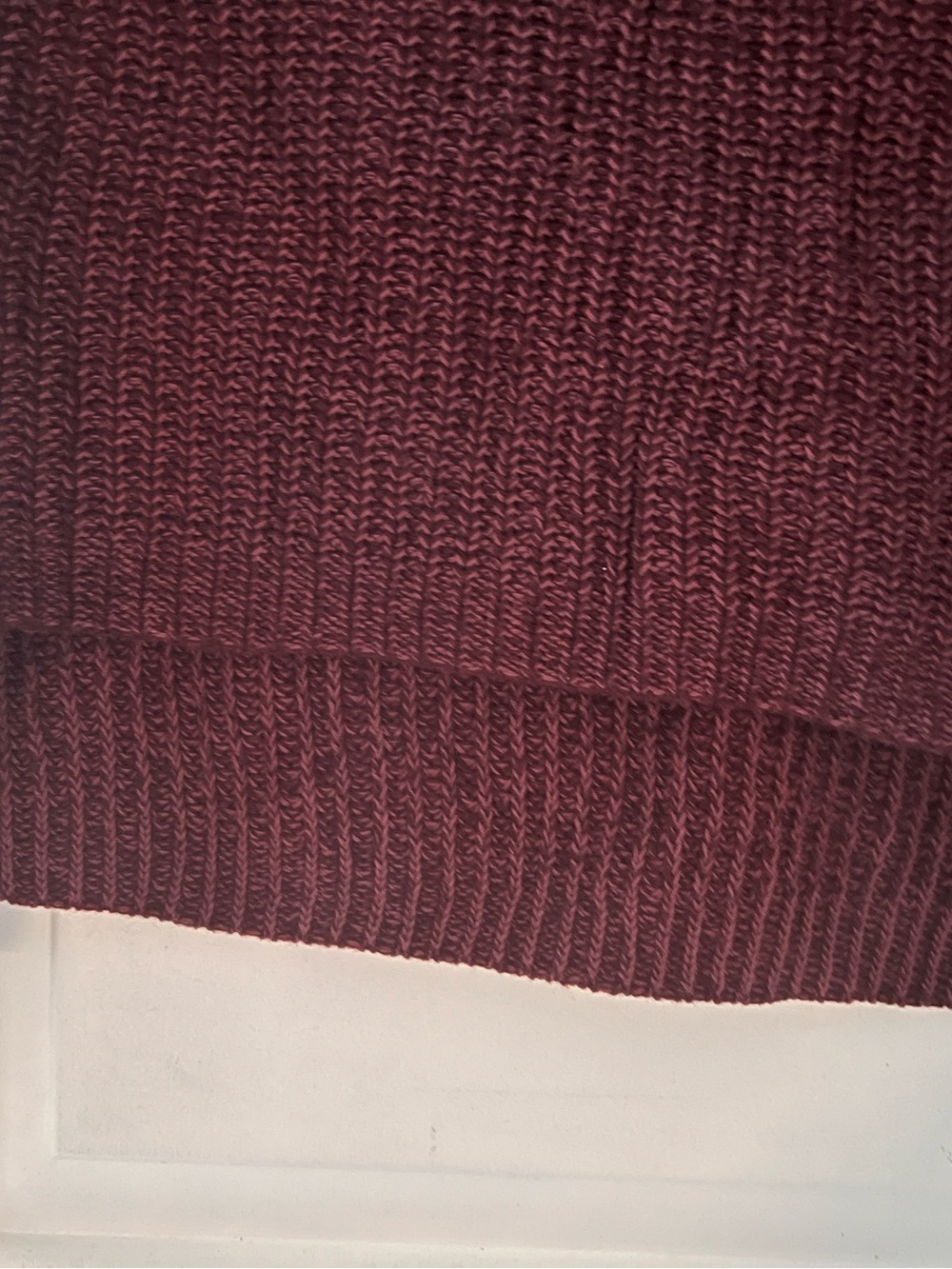 Chunky Cowl Neck Sweater in Burgundy - Picture 10 of 10